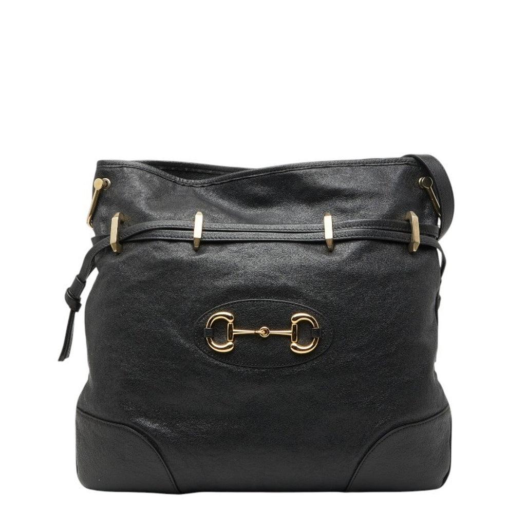 Gucci Black Leather Shoulder Bag (Pre-Owned)