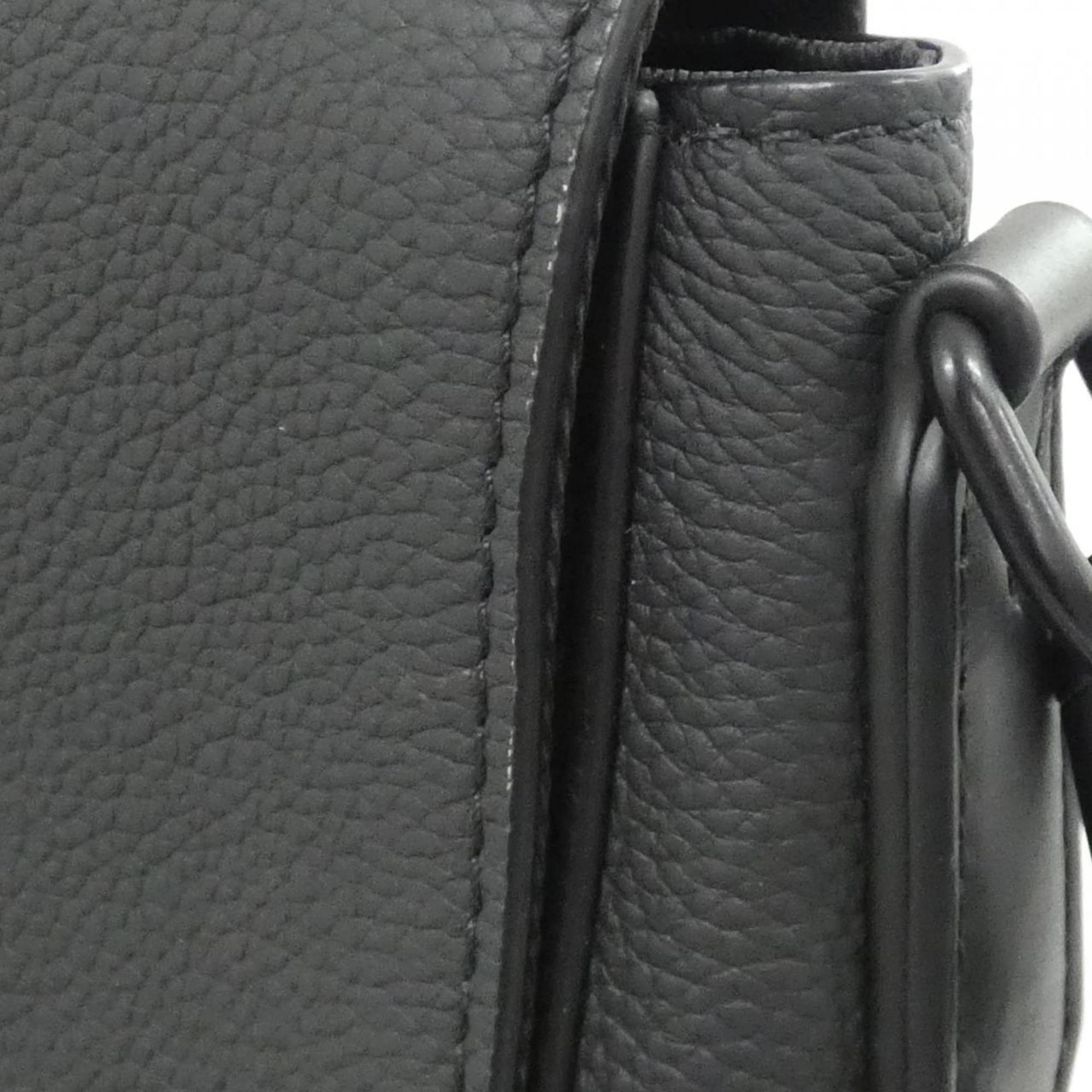Louis Vuitton Black Leather Shoulder Bag