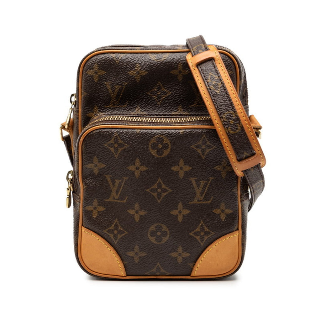 Louis Vuitton Brown Pvc Leather Shoulder Bag
