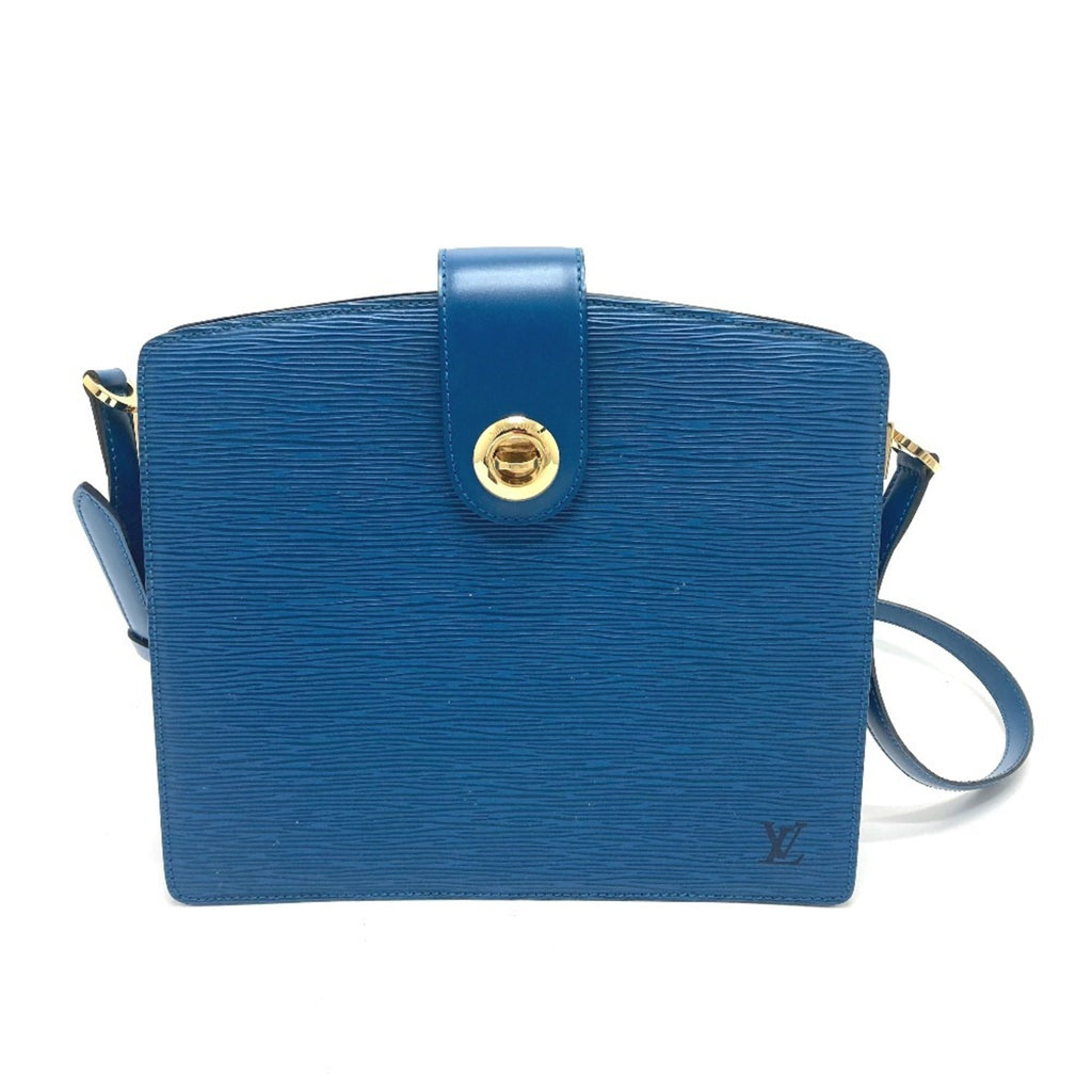 Louis Vuitton Blue Epi Leather Pochette Shoulder Bag