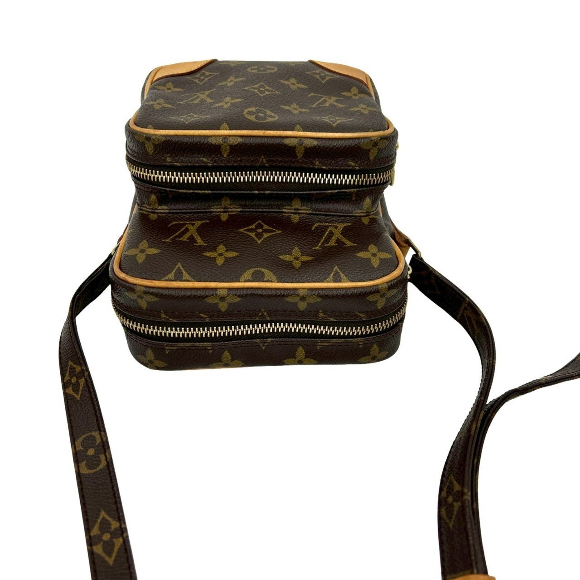 Louis Vuitton Brown Leather Pvc Pochette Shoulder Bag