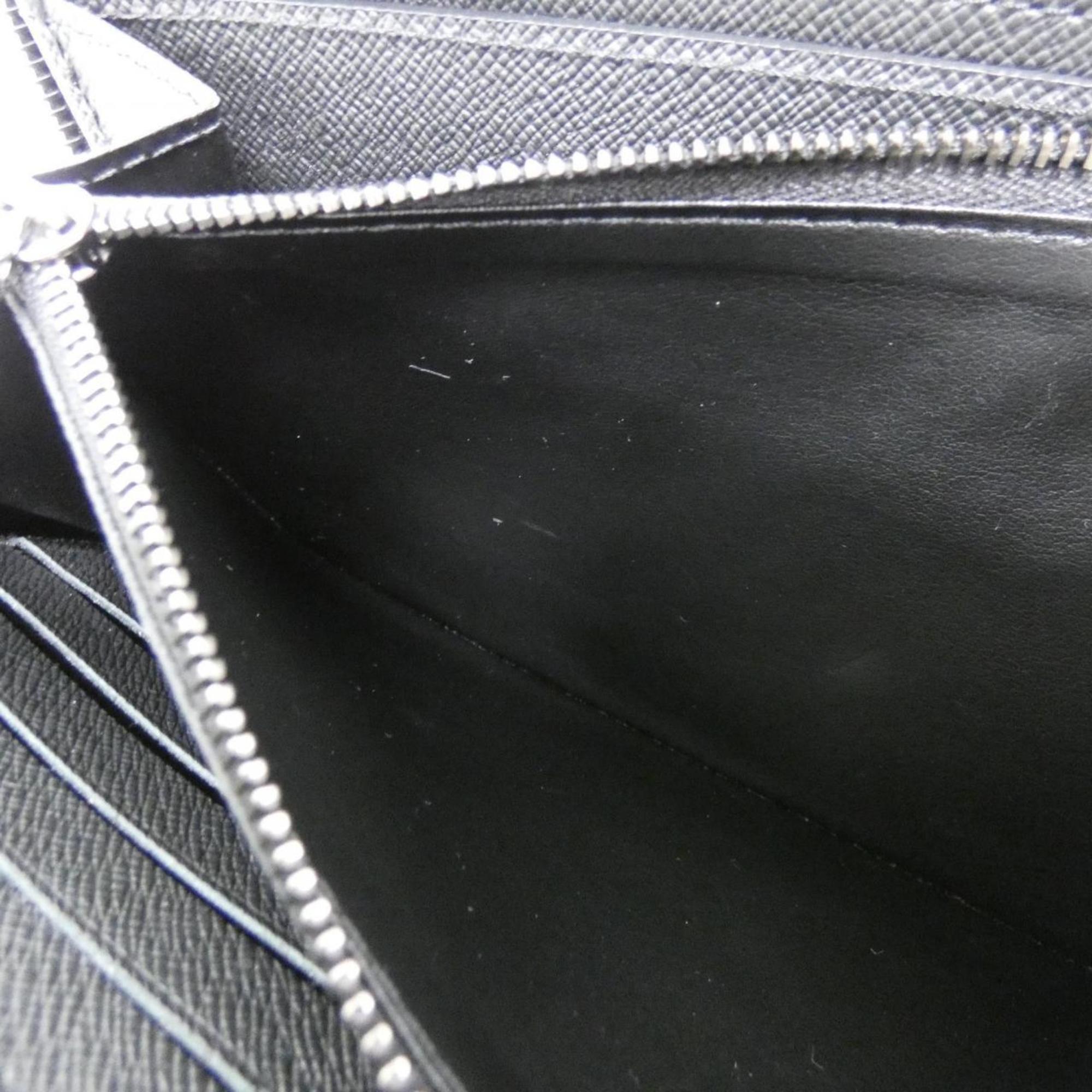 Louis Vuitton Black Coated Canvas Long Wallet
