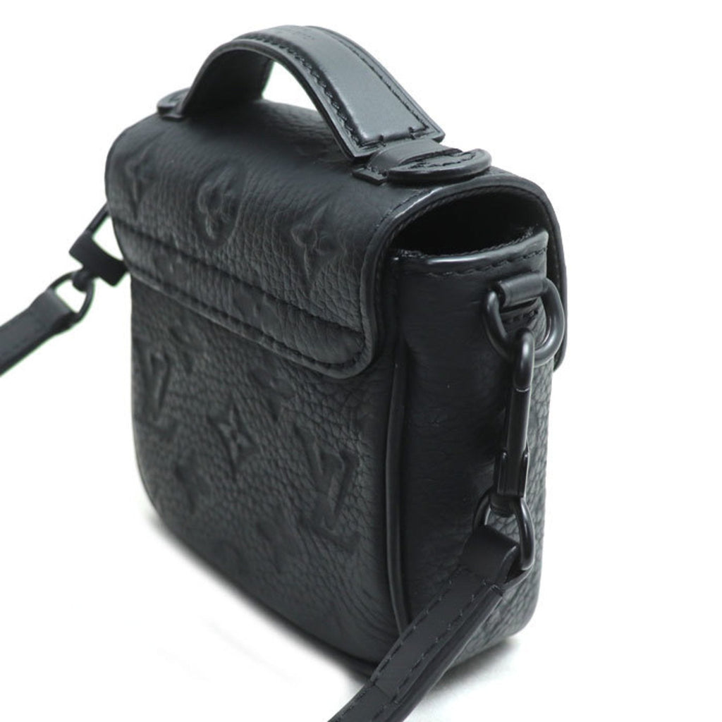 Louis Vuitton Black Leather Shoulder Bag