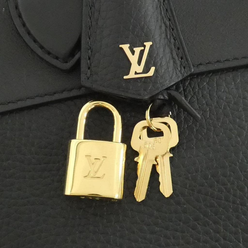 Louis Vuitton Black Leather Handbag