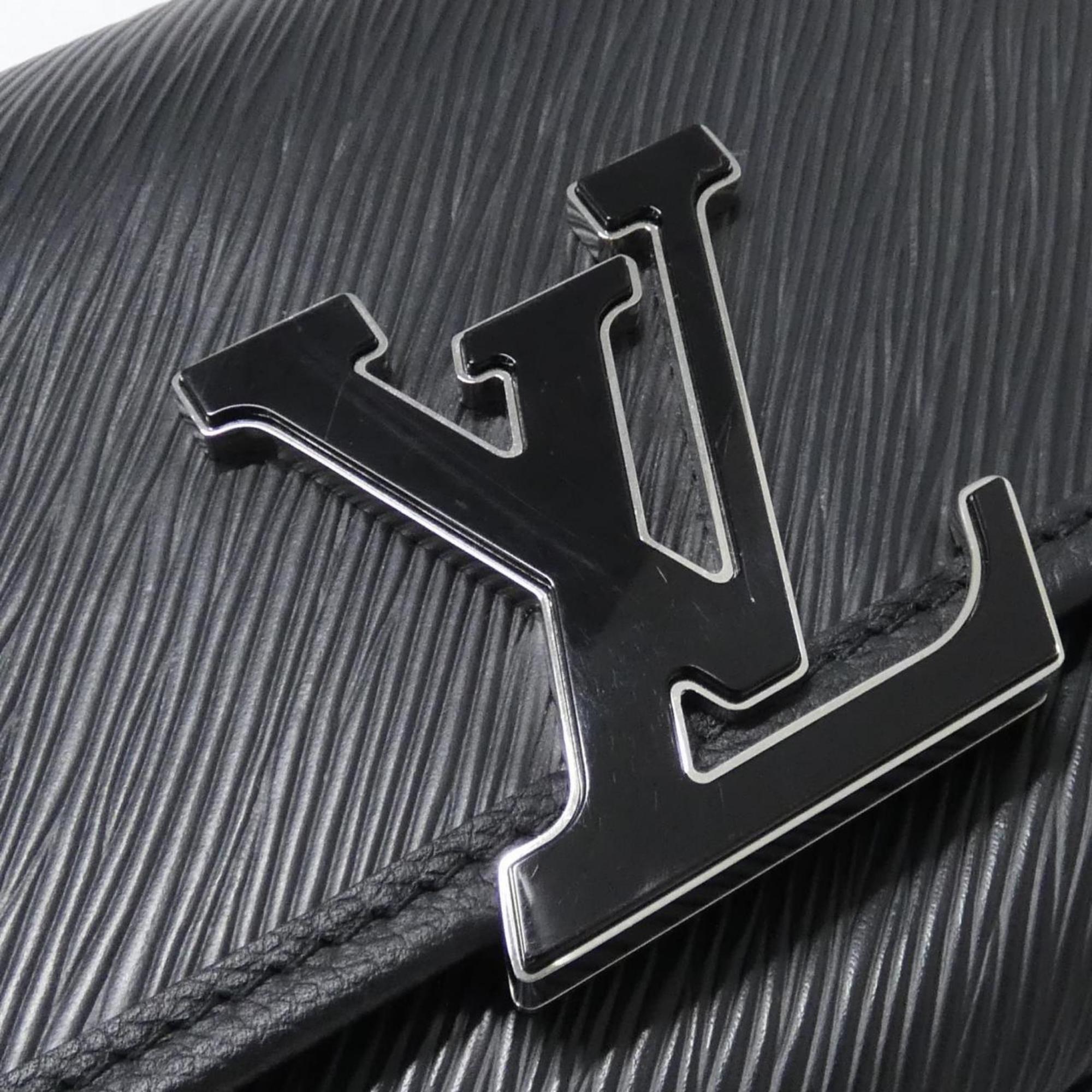 Louis Vuitton Black Leather Shoulder Bag