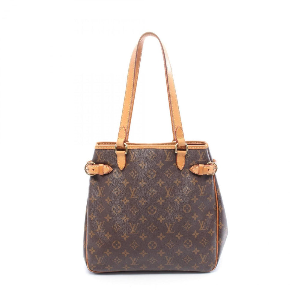 Louis Vuitton Monogram Brown Coated Canvas Leather Tote Bag