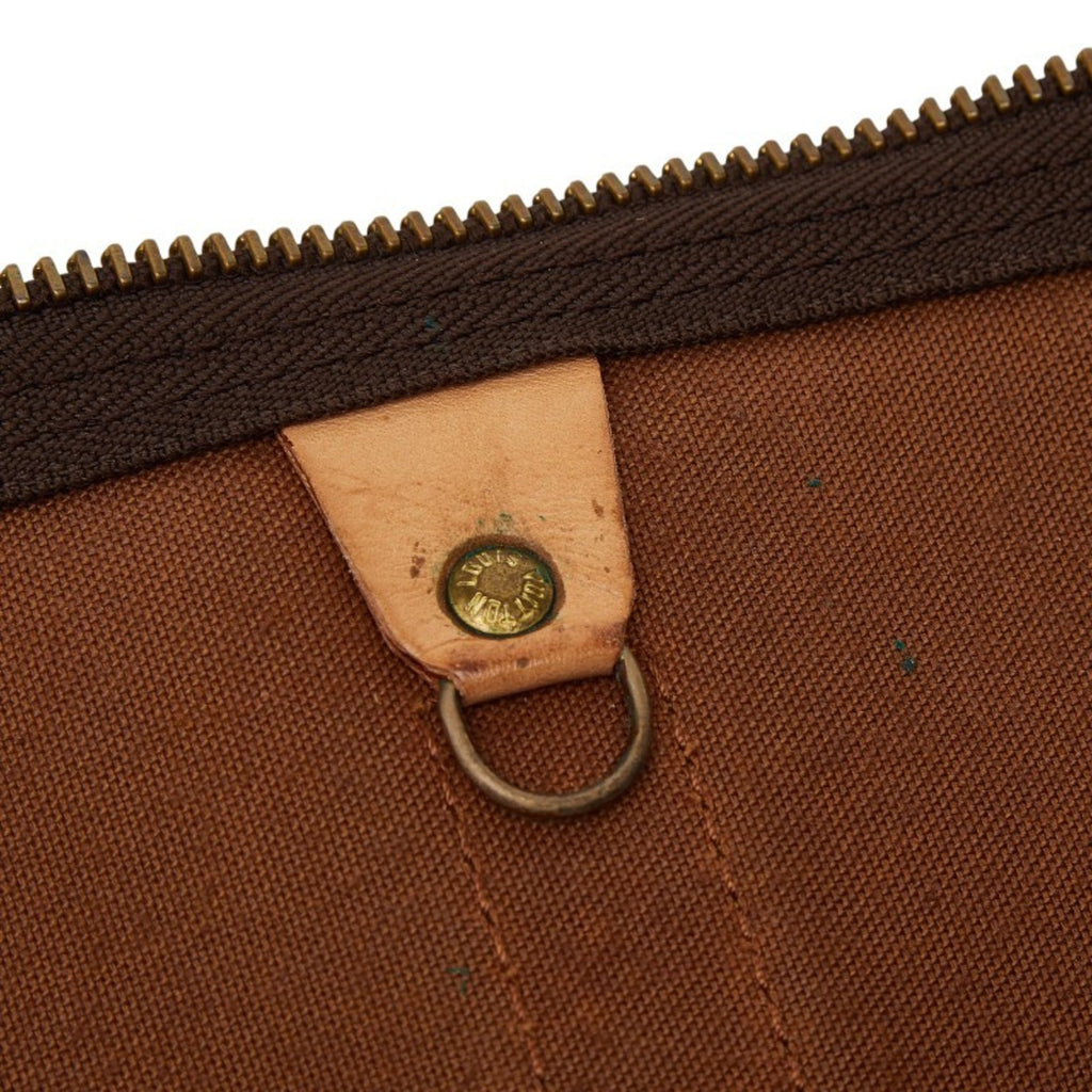 Louis Vuitton Brown Pvc Leather Boston Bag