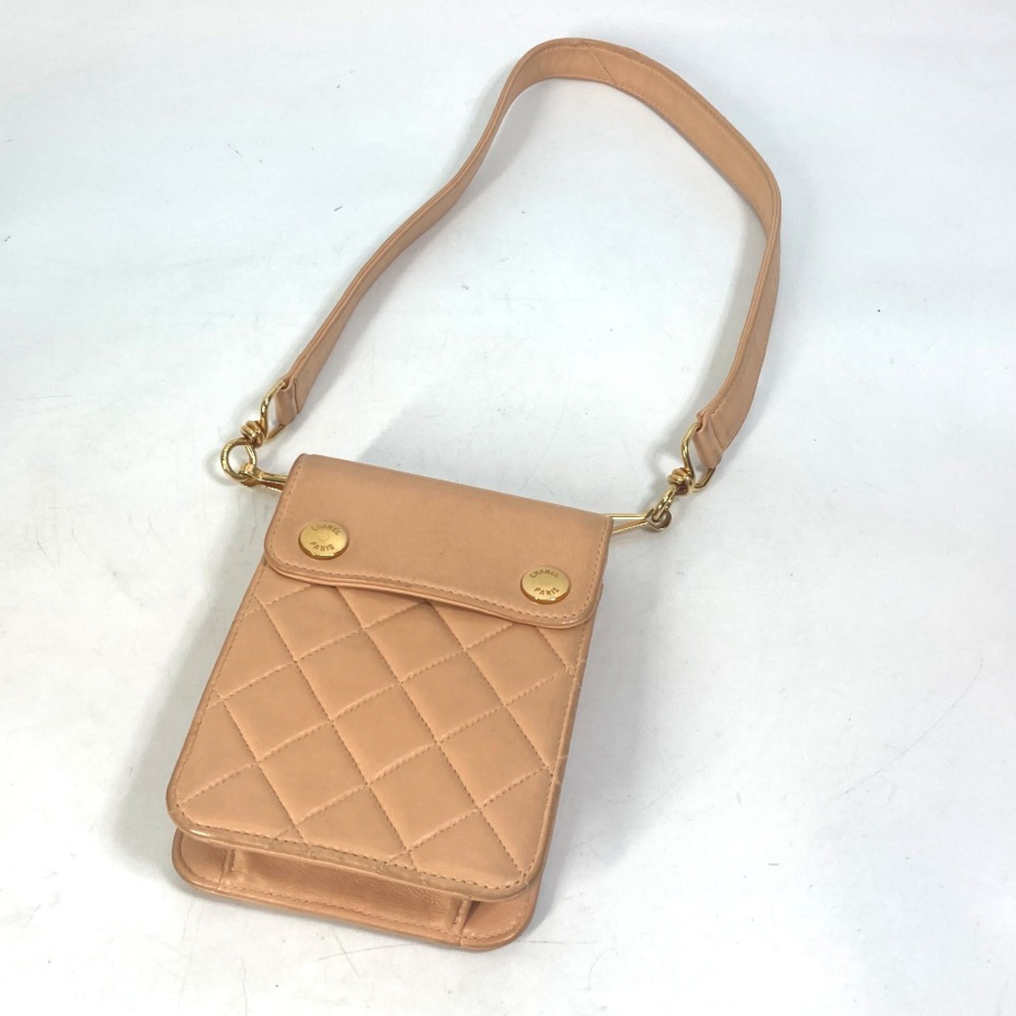 Chanel Pink Leather Shoulder Bag