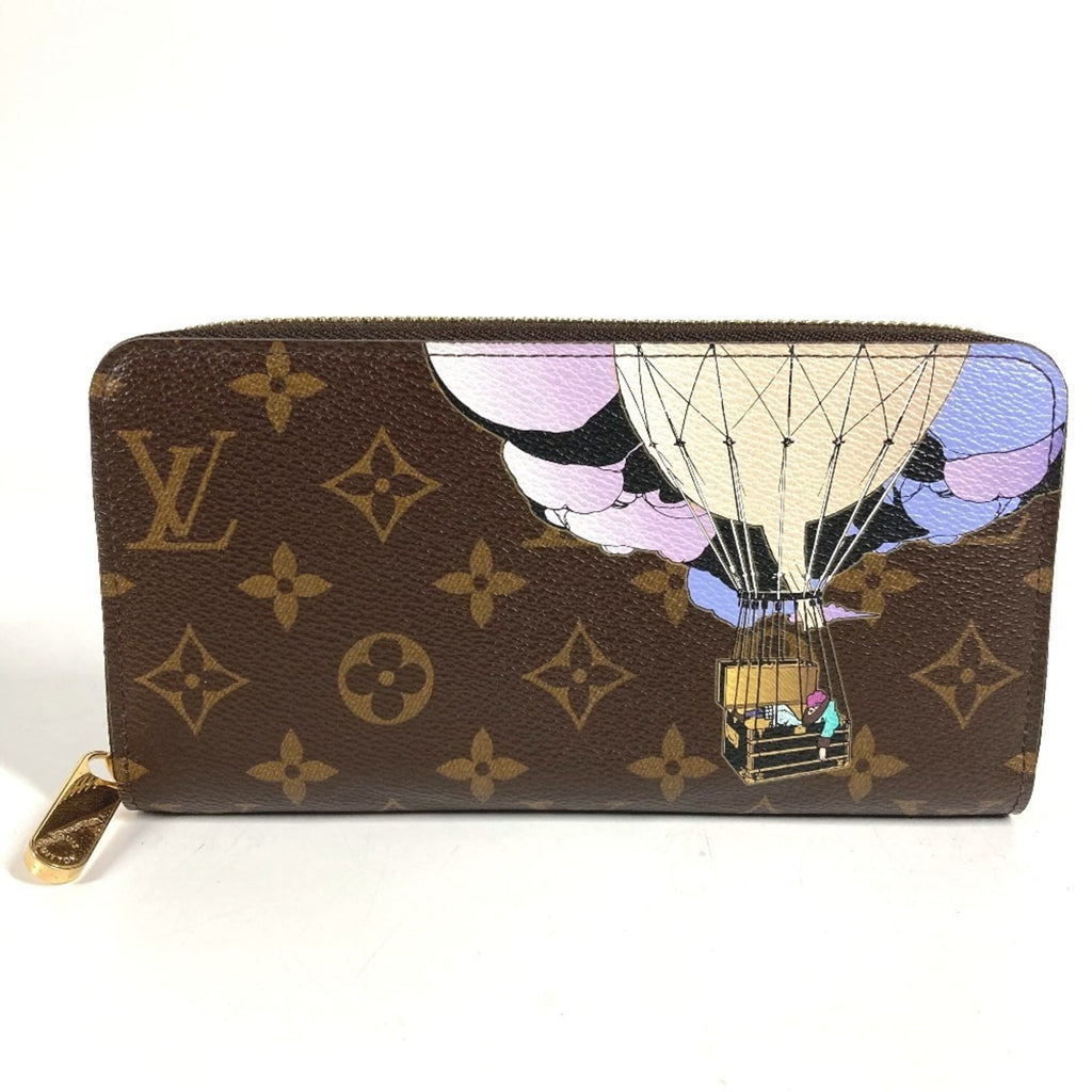 Louis Vuitton Brown Purple Monogram Canvas Long Wallet