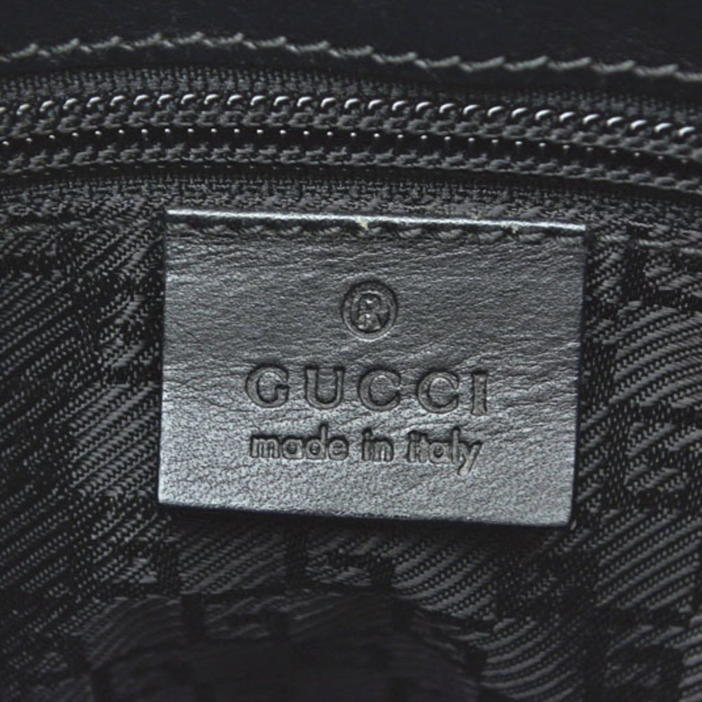 Gucci Black Leather Shoulder Bag (Pre-Owned)
