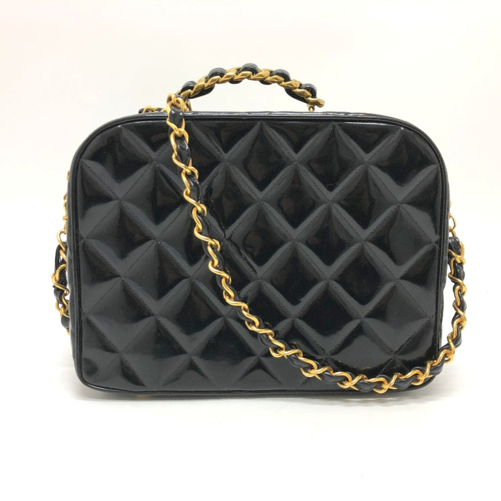 Chanel Black Patent Leather Handbag