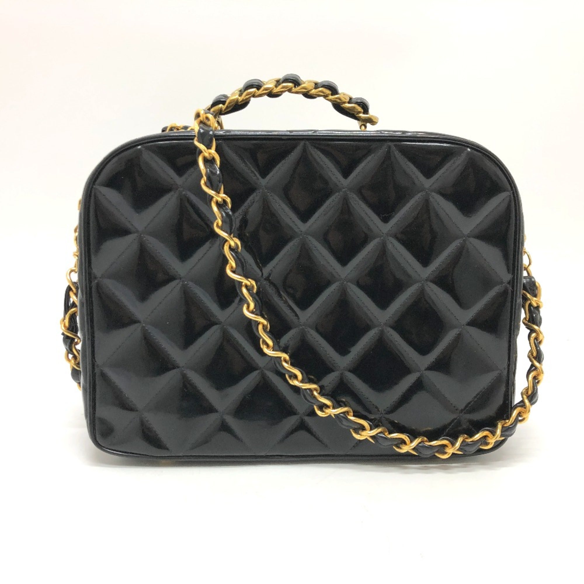 Chanel Black Patent Leather Handbag
