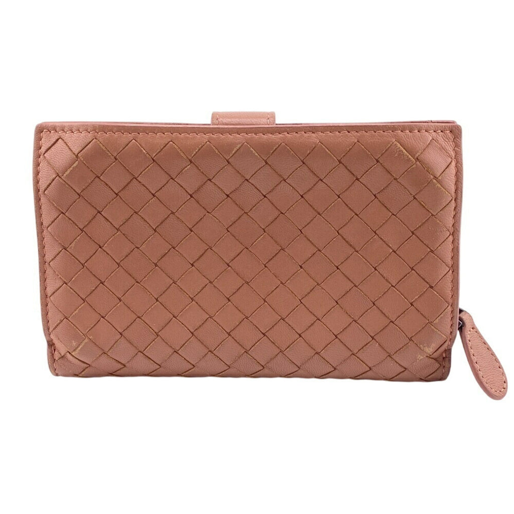Bottega Veneta Intrecciato Pink Intrecciato Wallet (Bi-Fold)