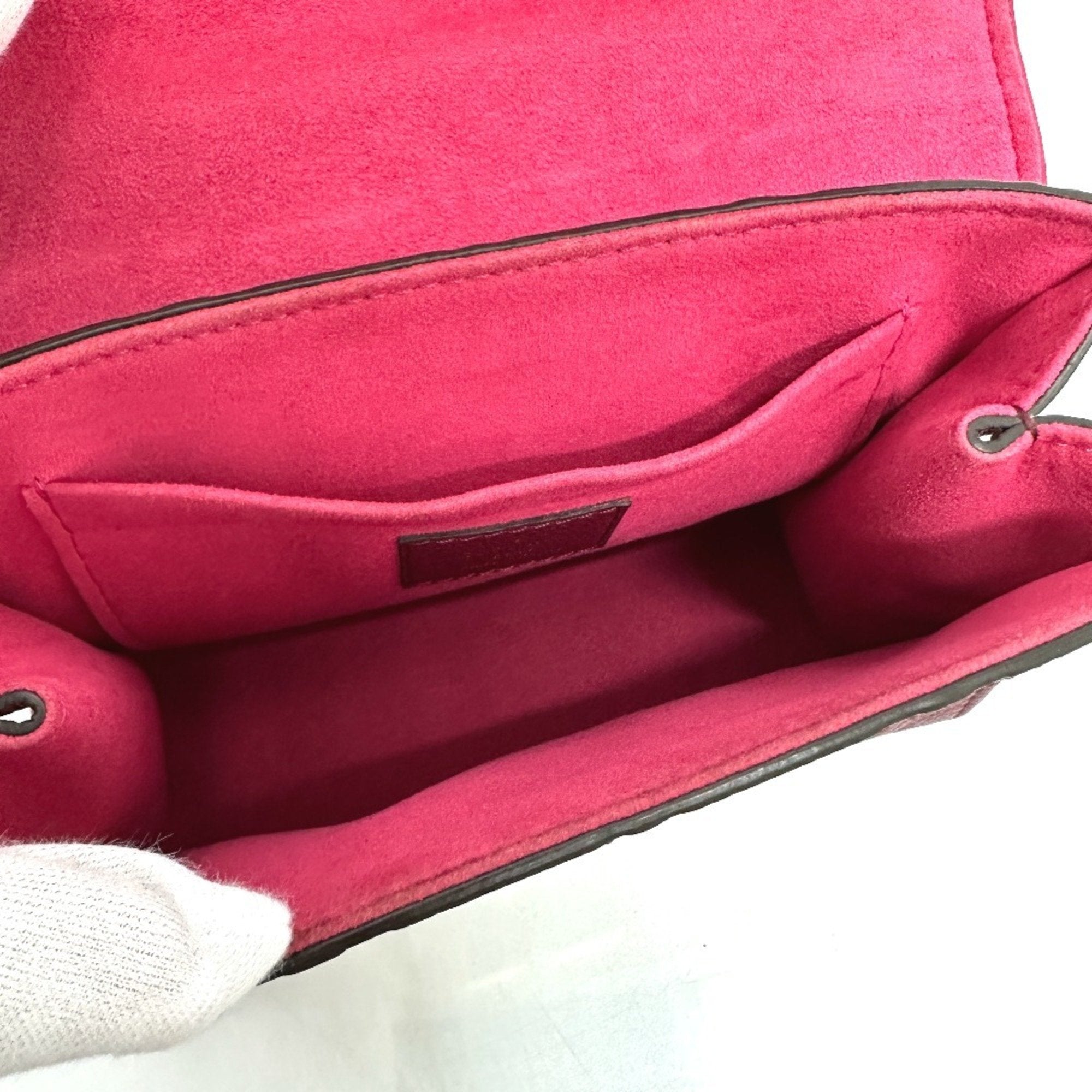 Louis Vuitton Red Color Monogram Empreinte Pochette Shoulder Bag