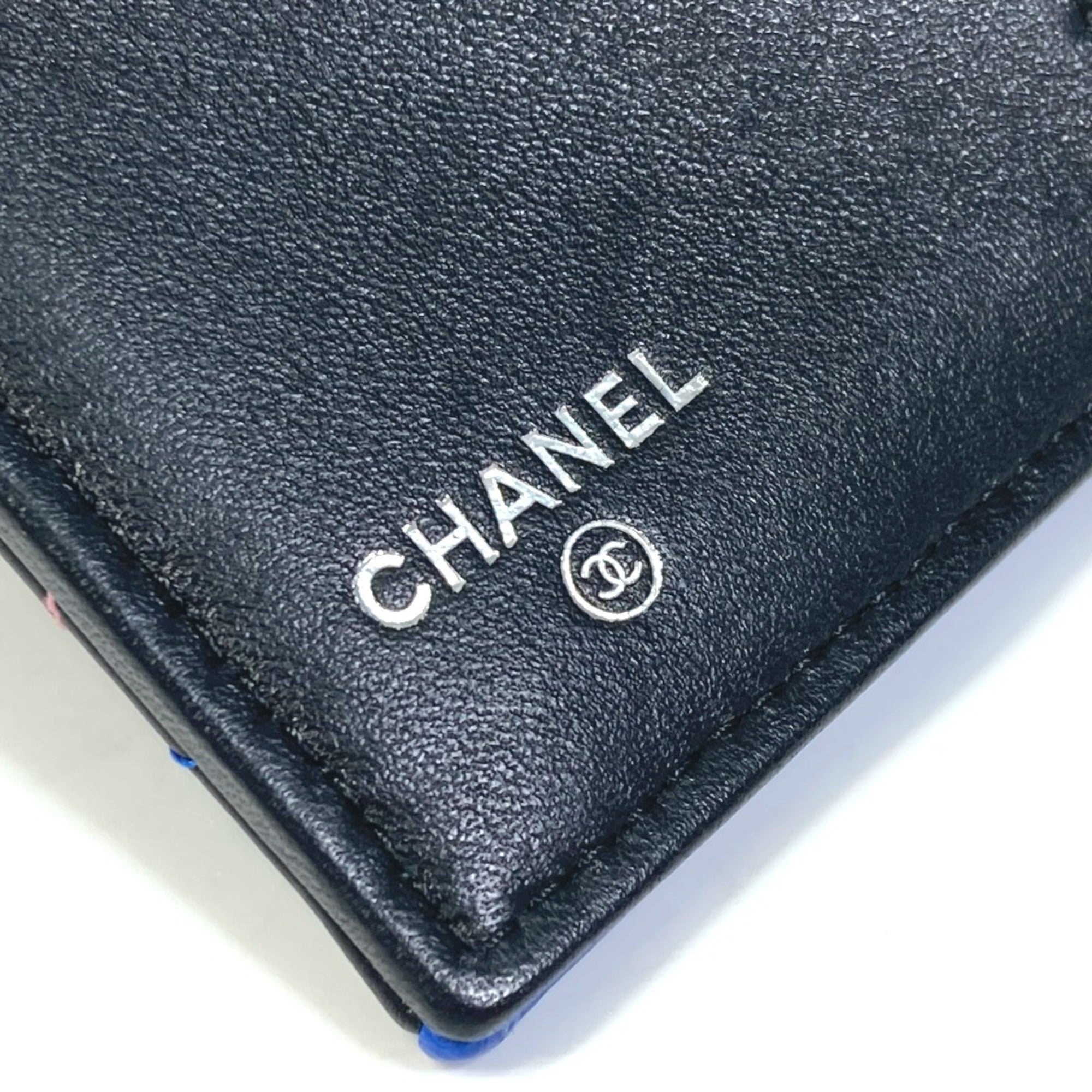 Chanel Black Leather Wallet (Tri-Fold)