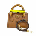 Gucci Brown Leather Handbag (Pre-Owned)