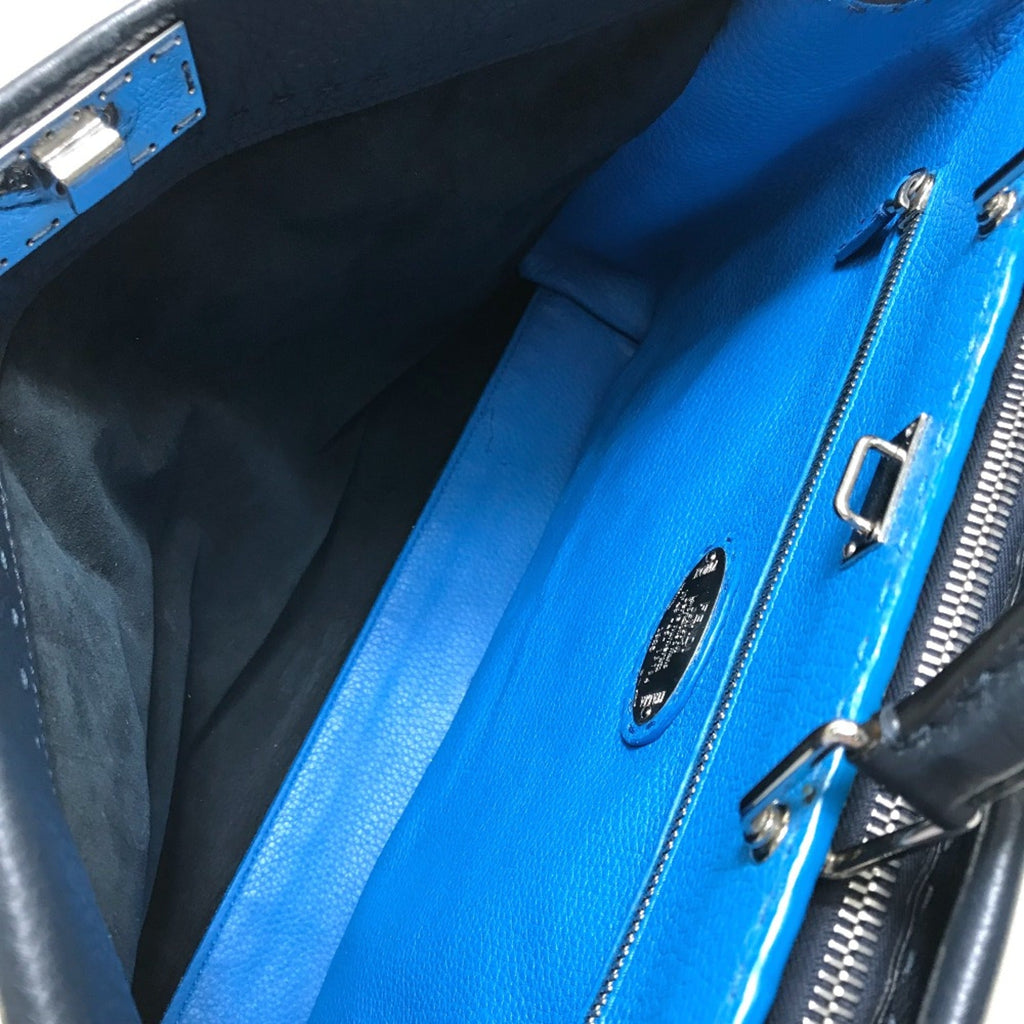 Fendi Navy Leather Briefcase