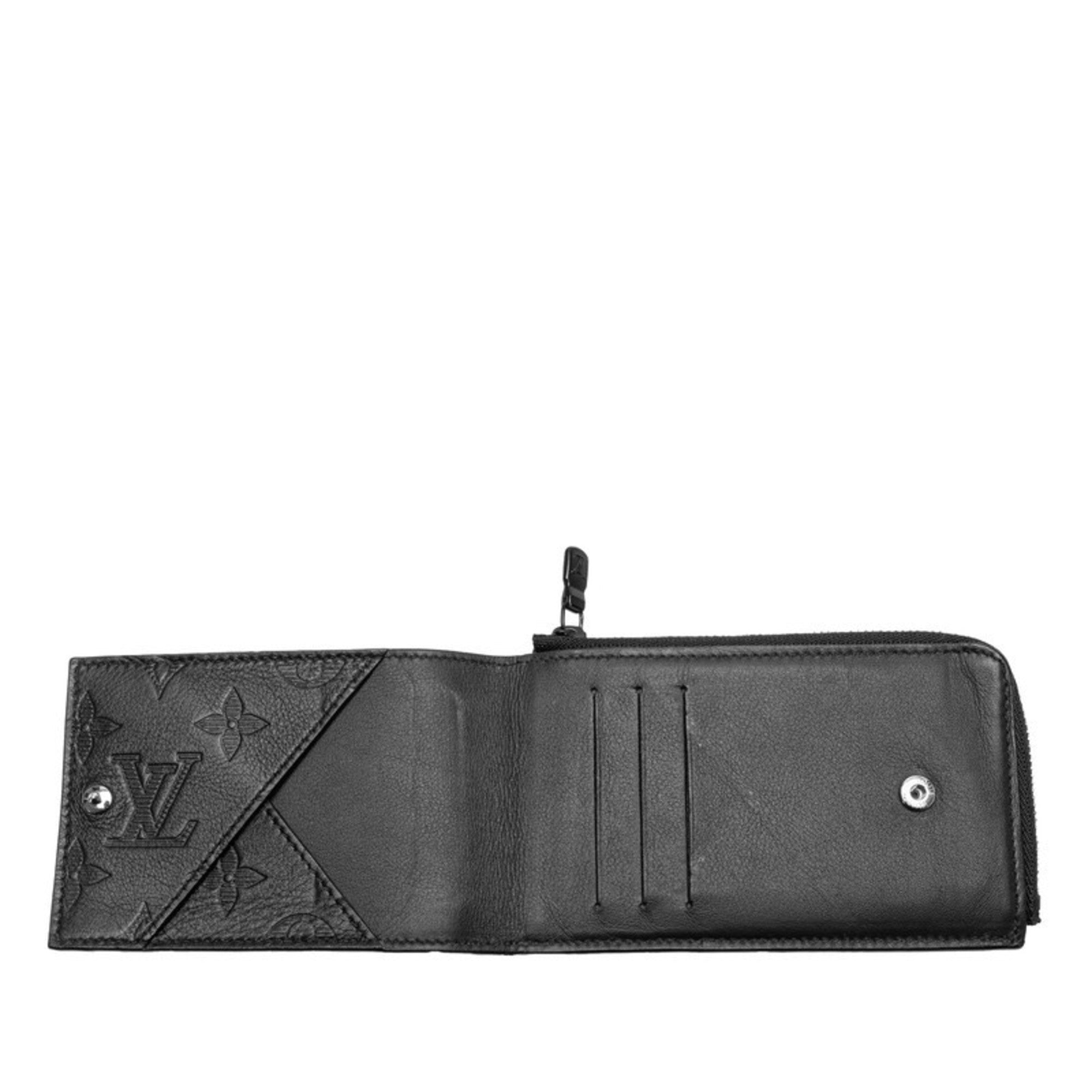 Louis Vuitton Black Noir Leather Coin Purse/Coin Case