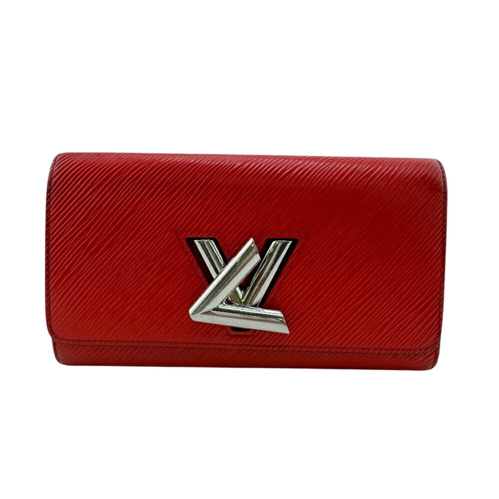 Louis Vuitton Red Color Epi Leather Long Wallet