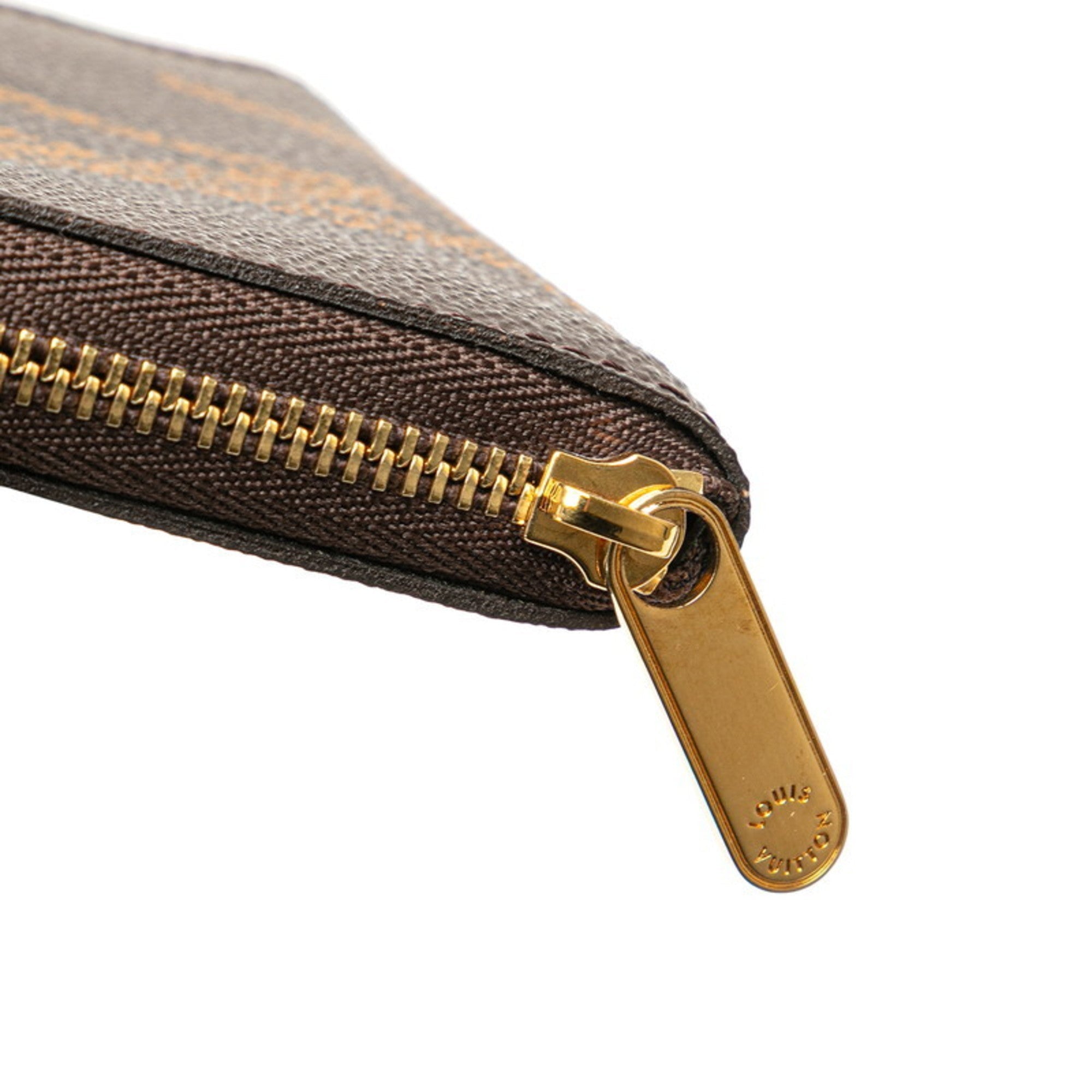 Louis Vuitton Brown Pvc Leather Coin Purse/Coin Case