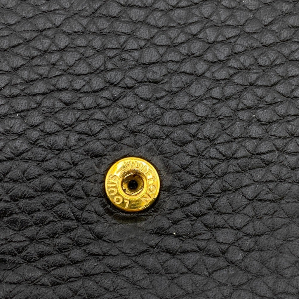 Louis Vuitton Black Leather Long Wallet