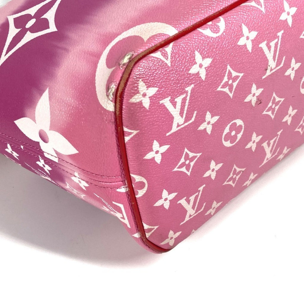 Louis Vuitton Pink Red Color Canvas Shoulder Bag Tote Bag