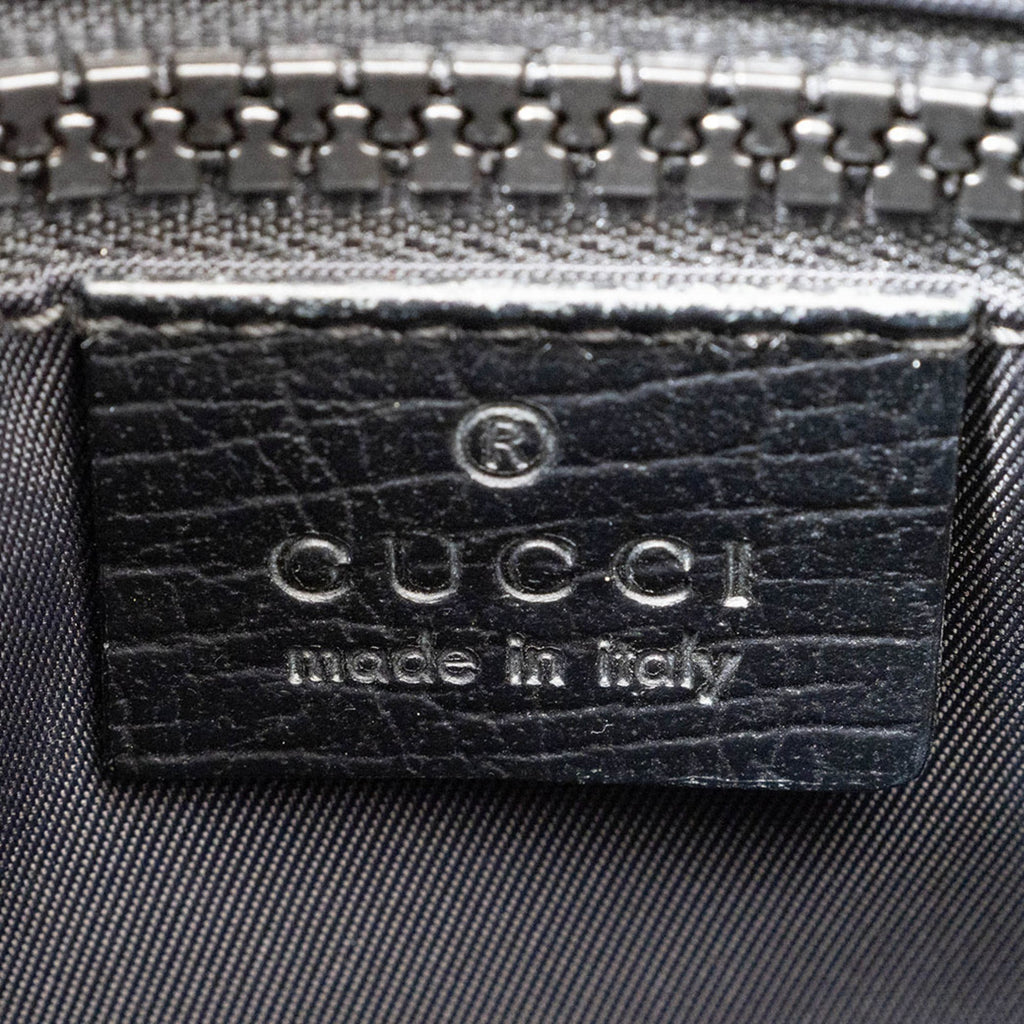 Gucci Gray Gg Supreme Leather Shoulder Bag (Pre-Owned)
