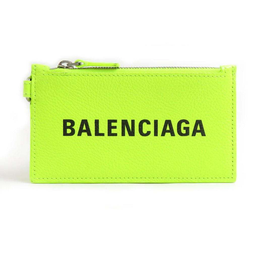 Balenciaga Yellow Leather Coin Purse/Coin Case
