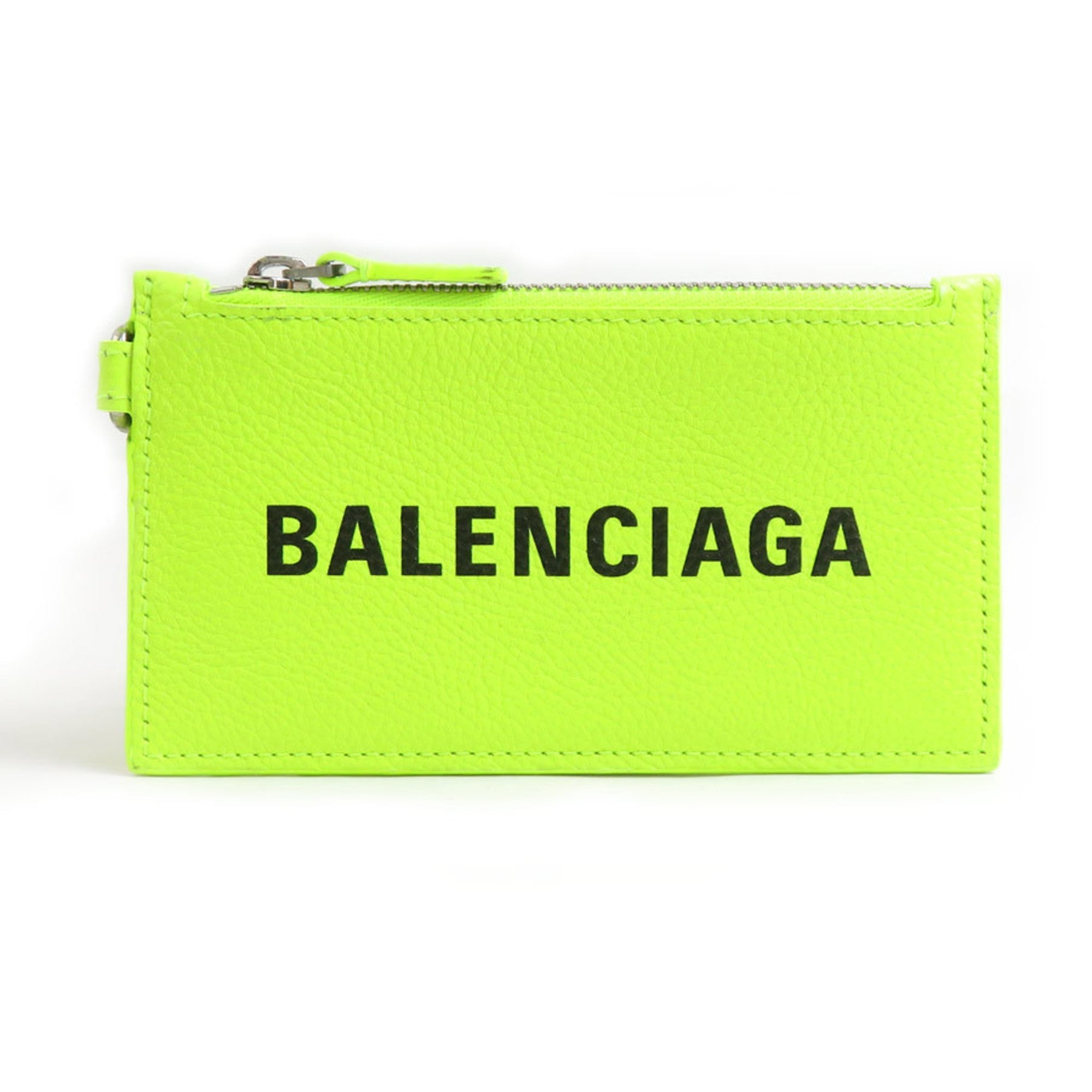 Balenciaga Yellow Leather Coin Purse/Coin Case