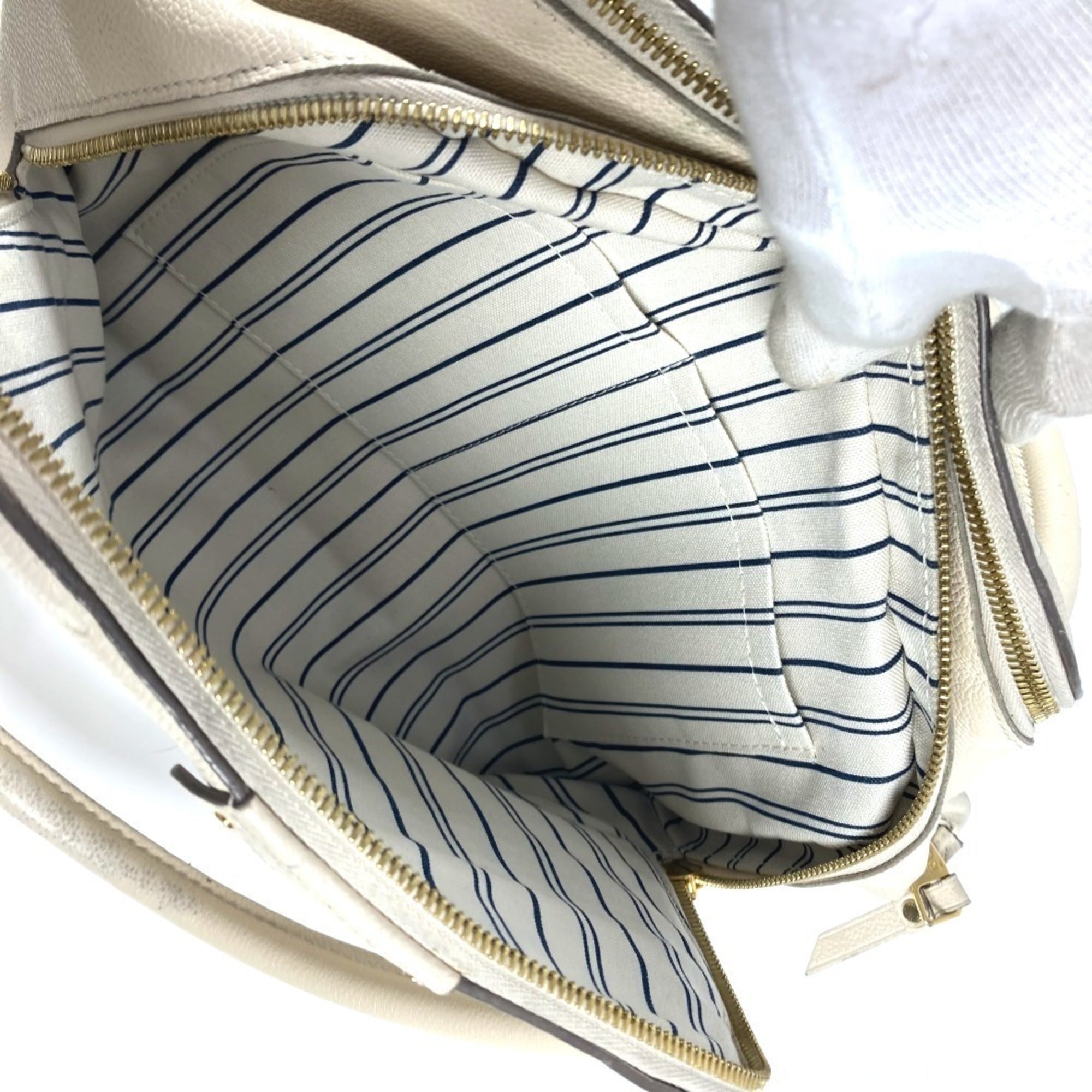 Louis Vuitton Monogram Empreinte Neige White Monogram Empreinte Handbag Tote Bag