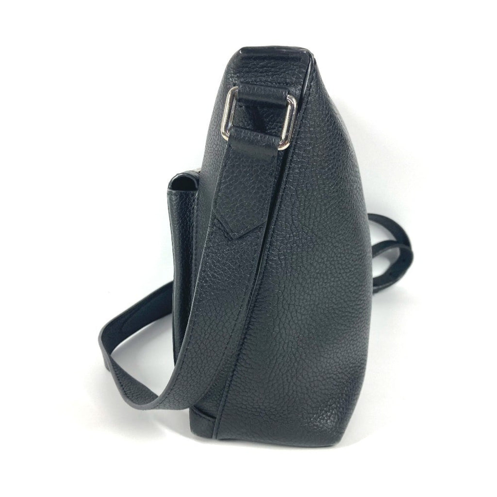 Louis Vuitton Black Noir Leather Messenger Bag Shoulder Bag