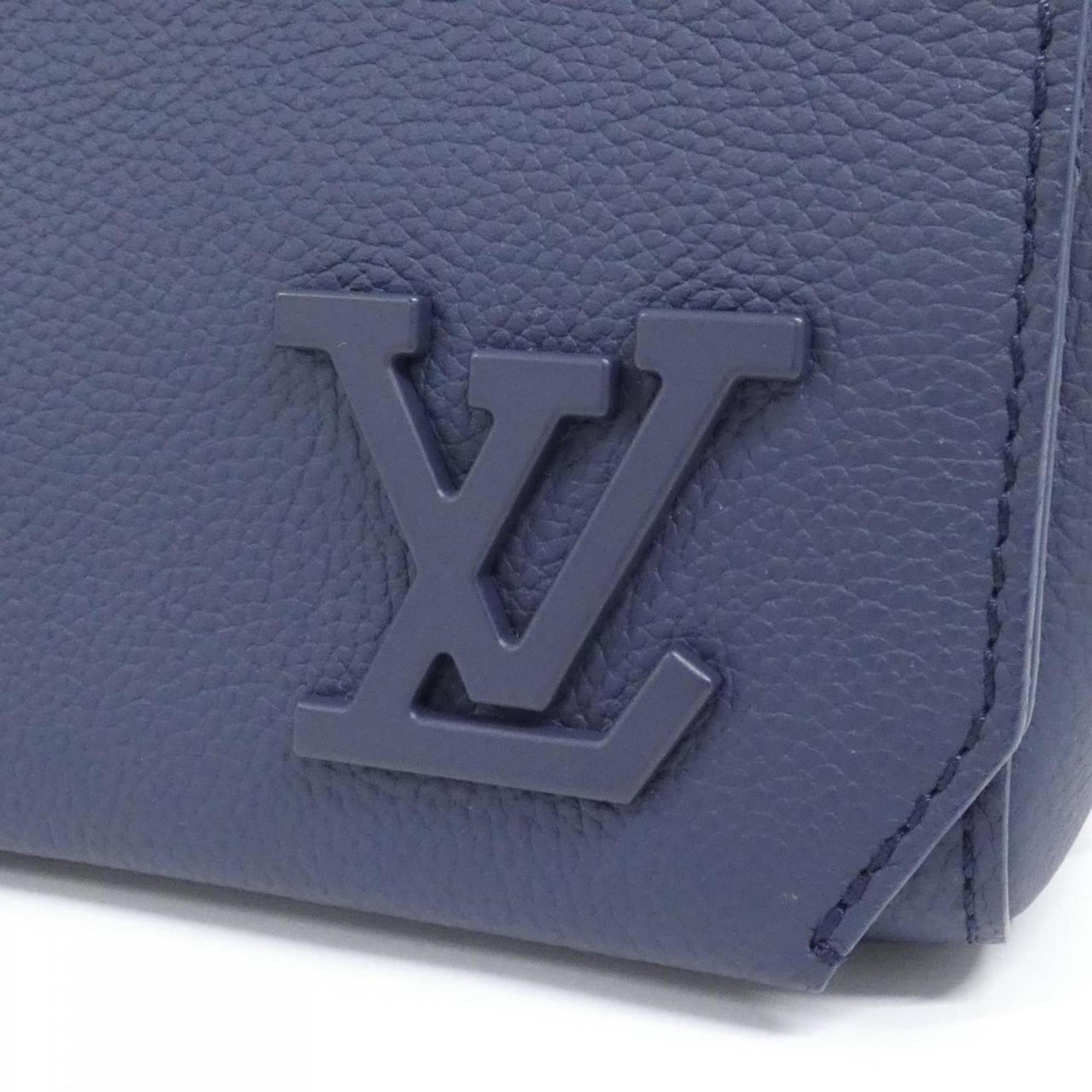 Louis Vuitton Ancre Leather Messenger Bag Shoulder Bag