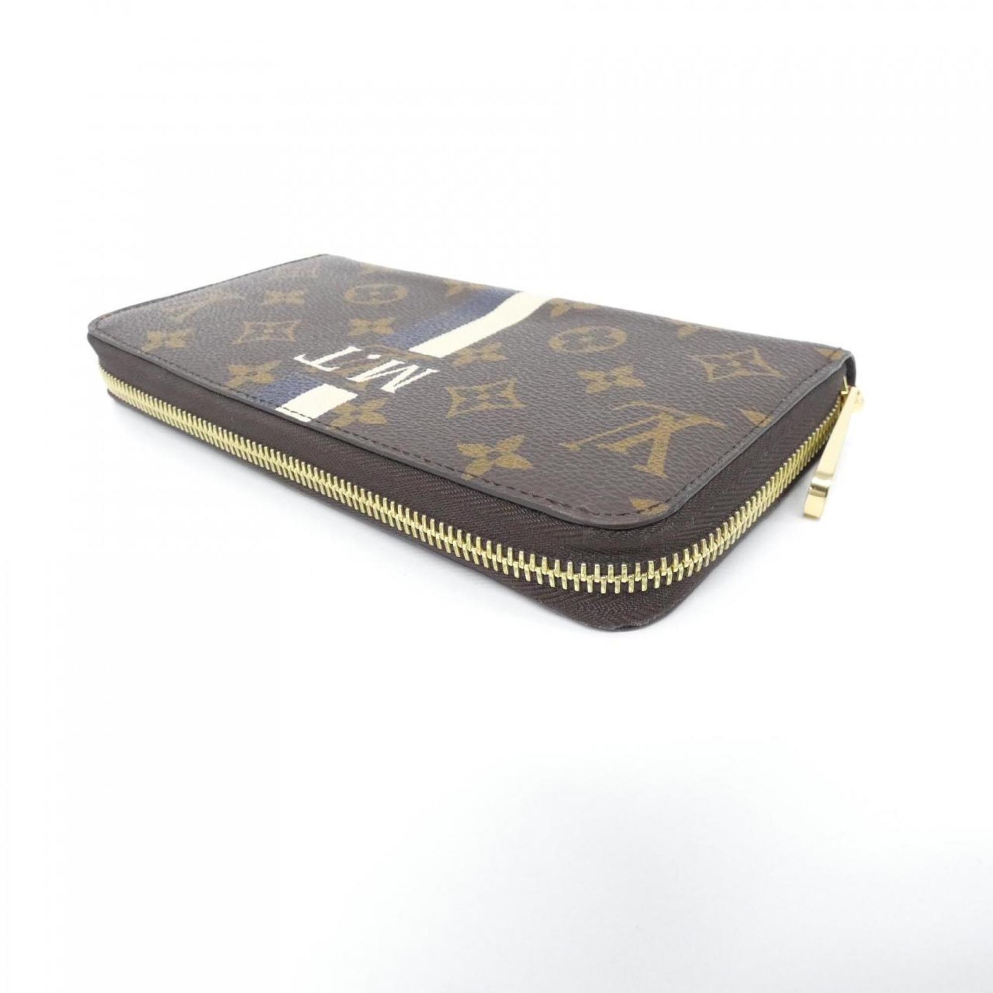 Louis Vuitton Marron Coated Canvas Long Wallet
