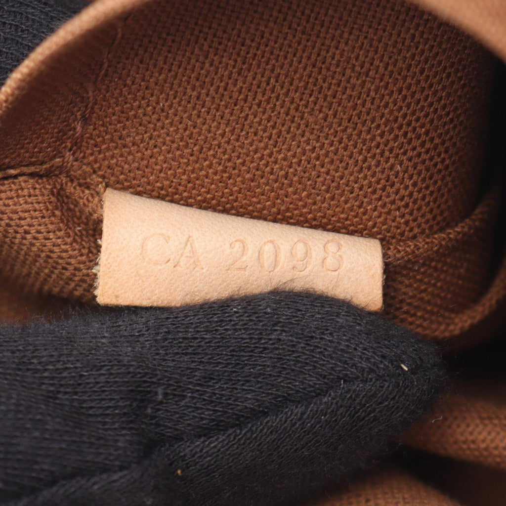 Louis Vuitton Brown Coated Canvas Leather Shoulder Bag