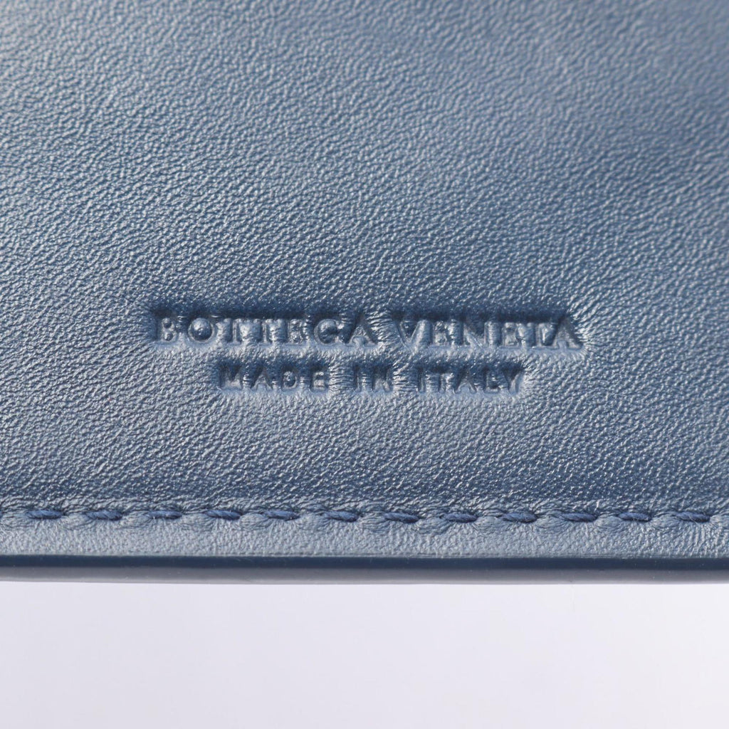 Bottega Veneta Blue Leather Long Wallet (Bi-Fold)