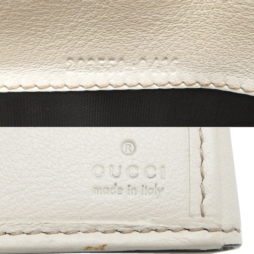 Gucci Brown Canvas Leather Long Wallet (Bi-Fold) (Pre-Owned)
