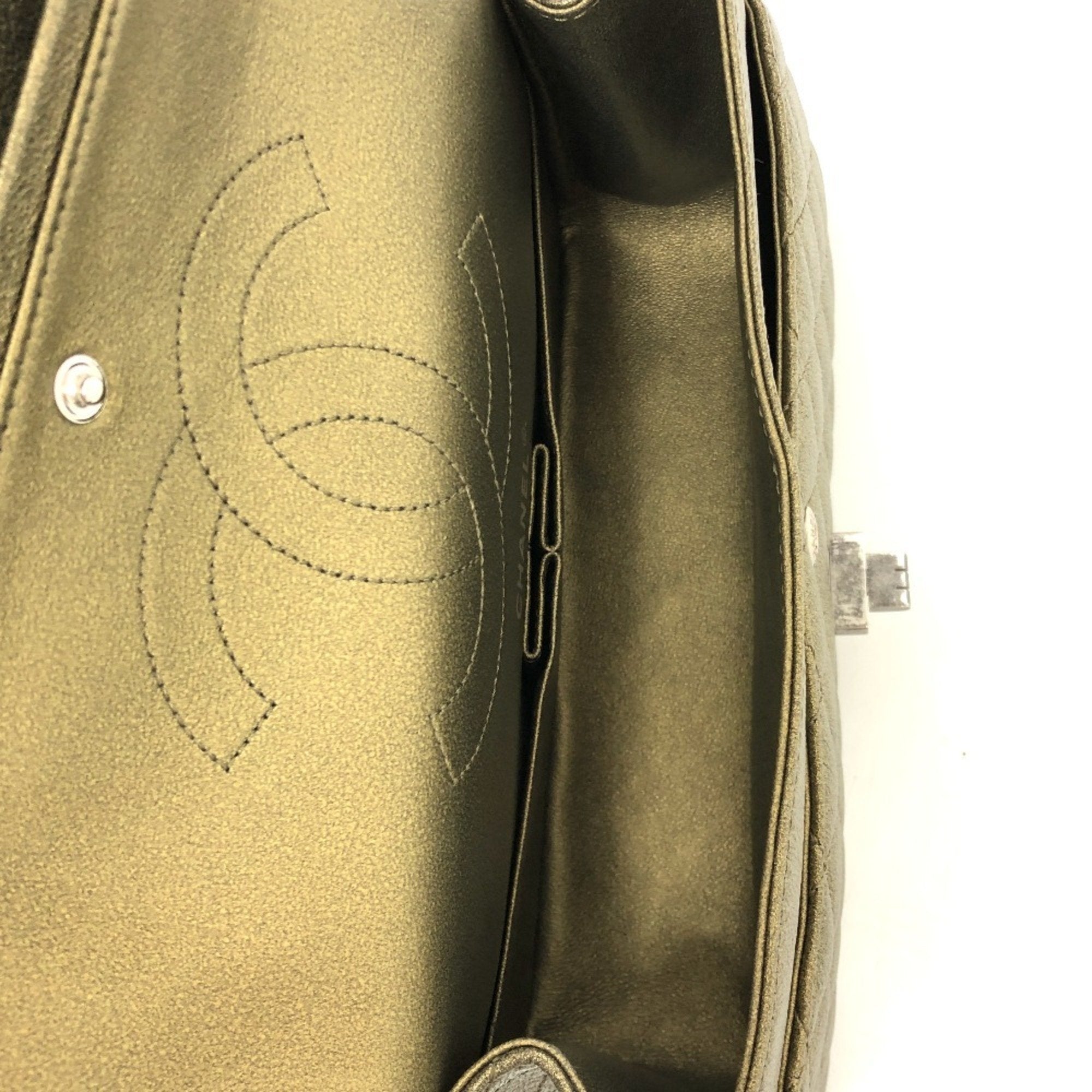 Chanel Bronze Leather Shoulder Bag