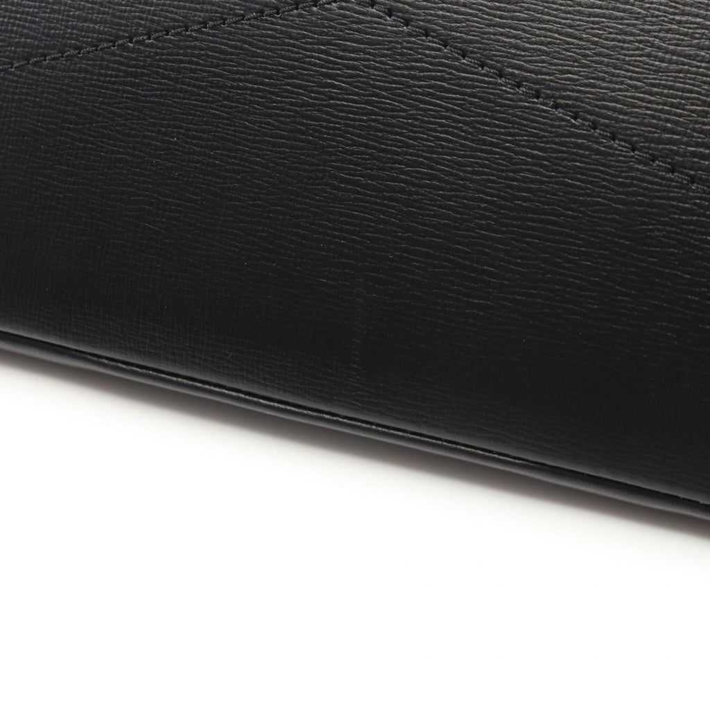 Louis Vuitton Black Leather Tote Bag