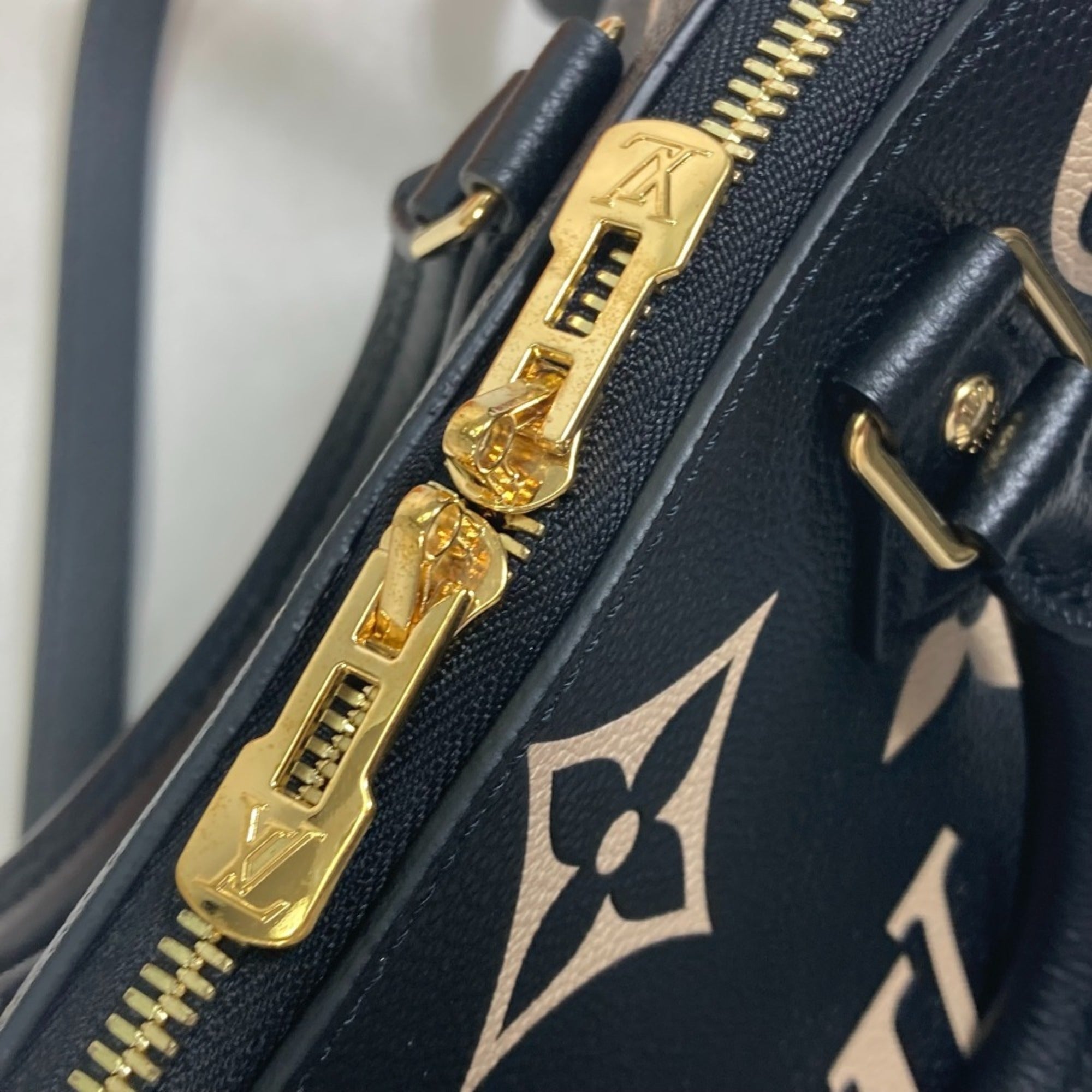 Louis Vuitton Black Monogram Empreinte Boston Bag Handbag Shoulder Bag