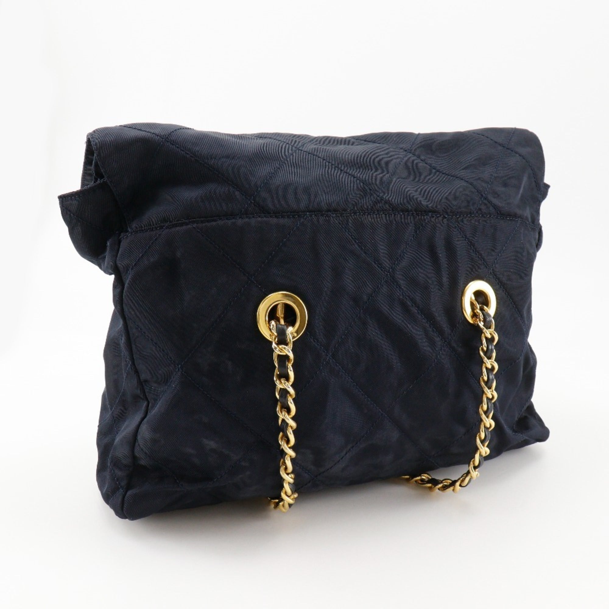 Prada Navy Nylon Shoulder Bag