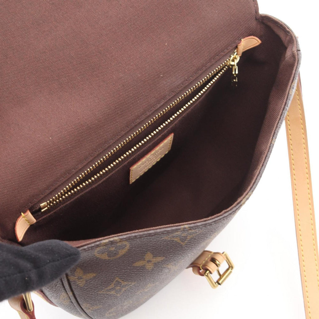 Louis Vuitton Brown Coated Canvas Pvc Monogram Leather Shoulder Bag