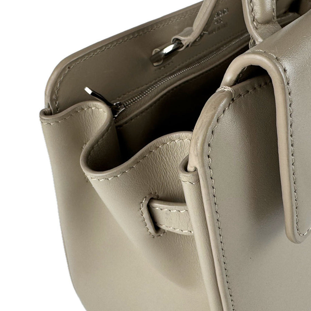 Balenciaga Grayish Leather Handbag Shoulder Bag Tote