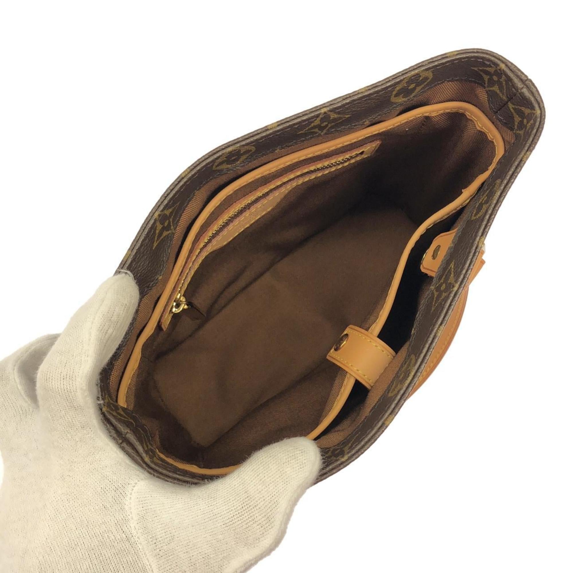 Louis Vuitton Marron Coated Canvas Handbag