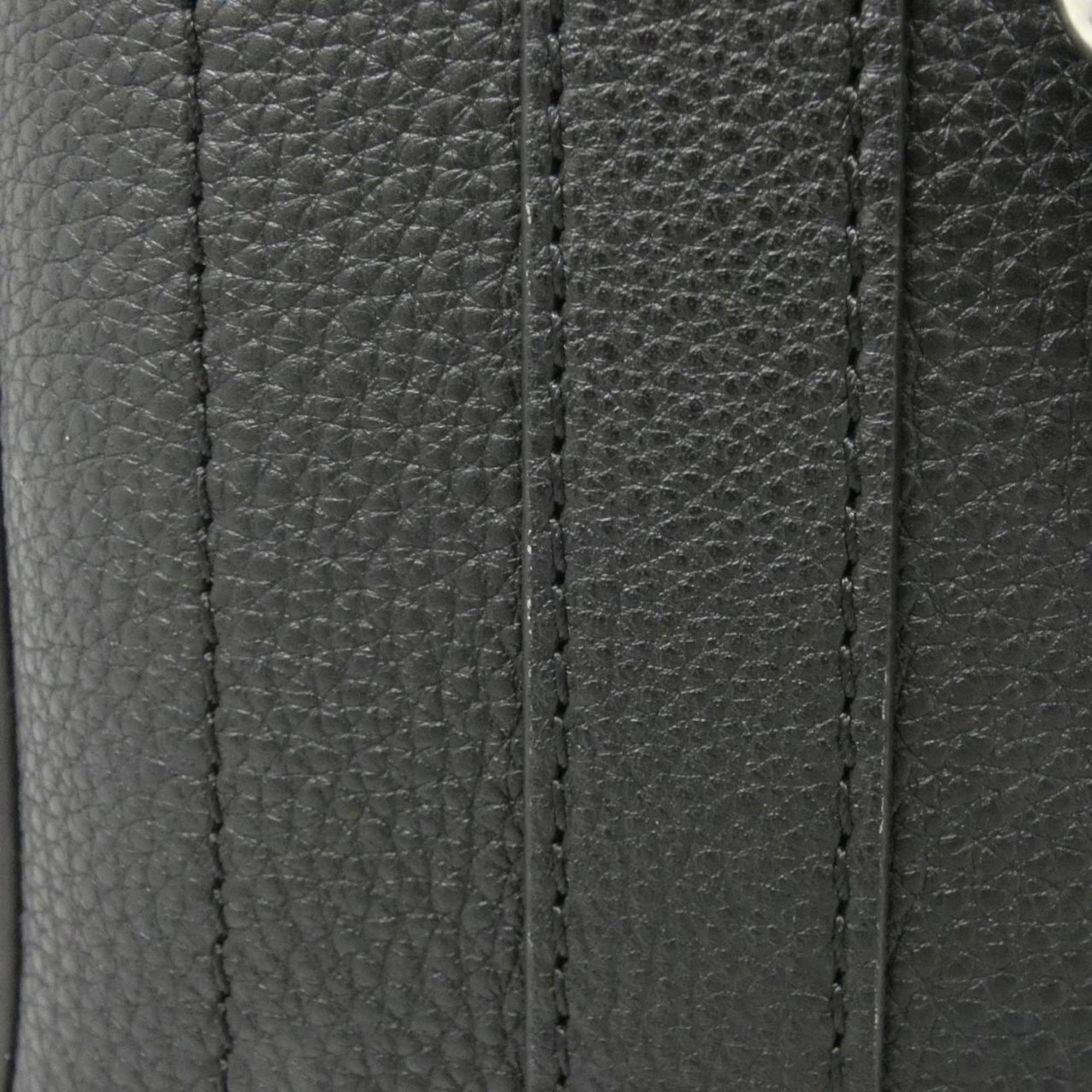 Louis Vuitton Black Leather Shoulder Bag
