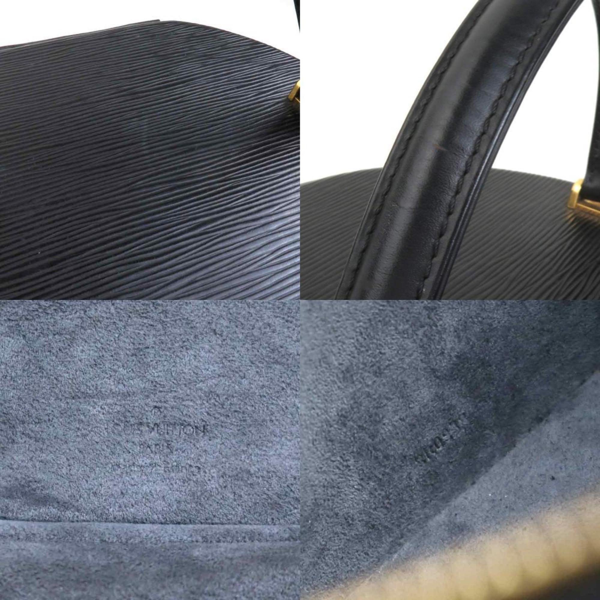 Louis Vuitton Noir Epi Leather Handbag