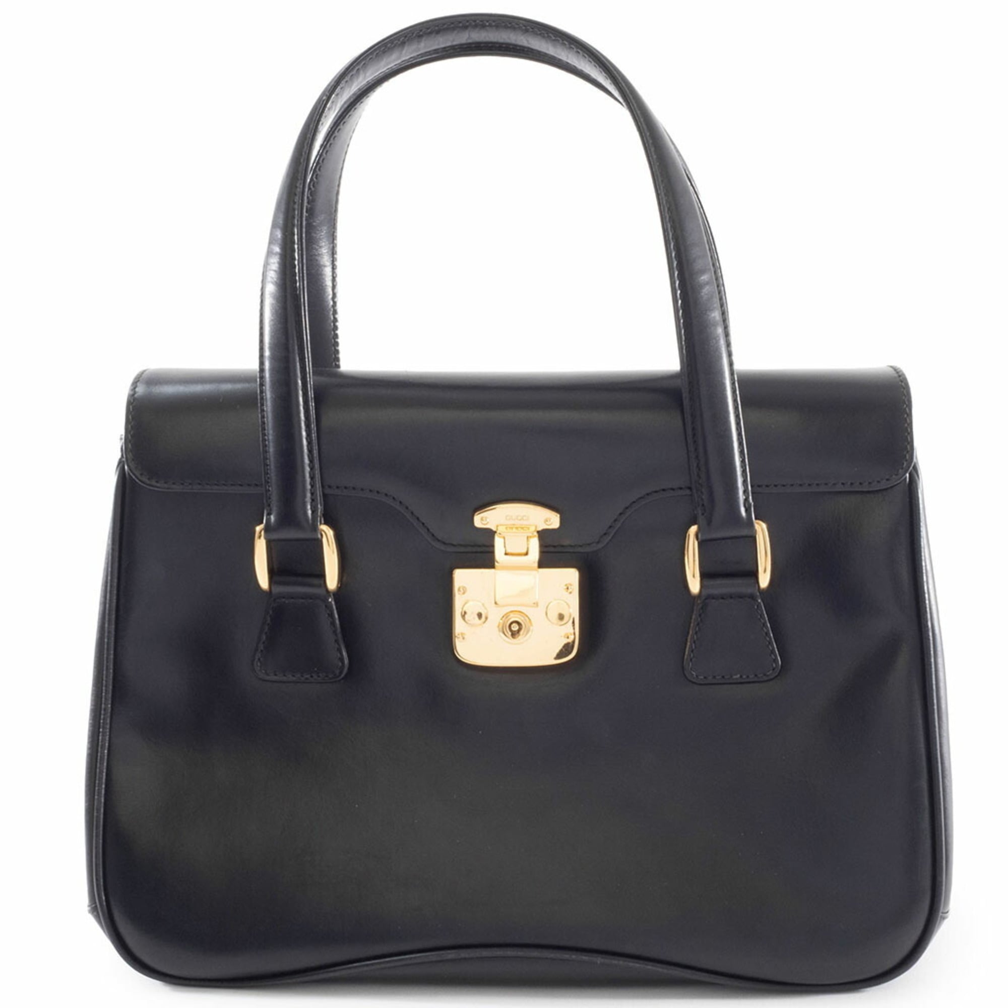 Gucci Black Leather Handbag (Pre-Owned)