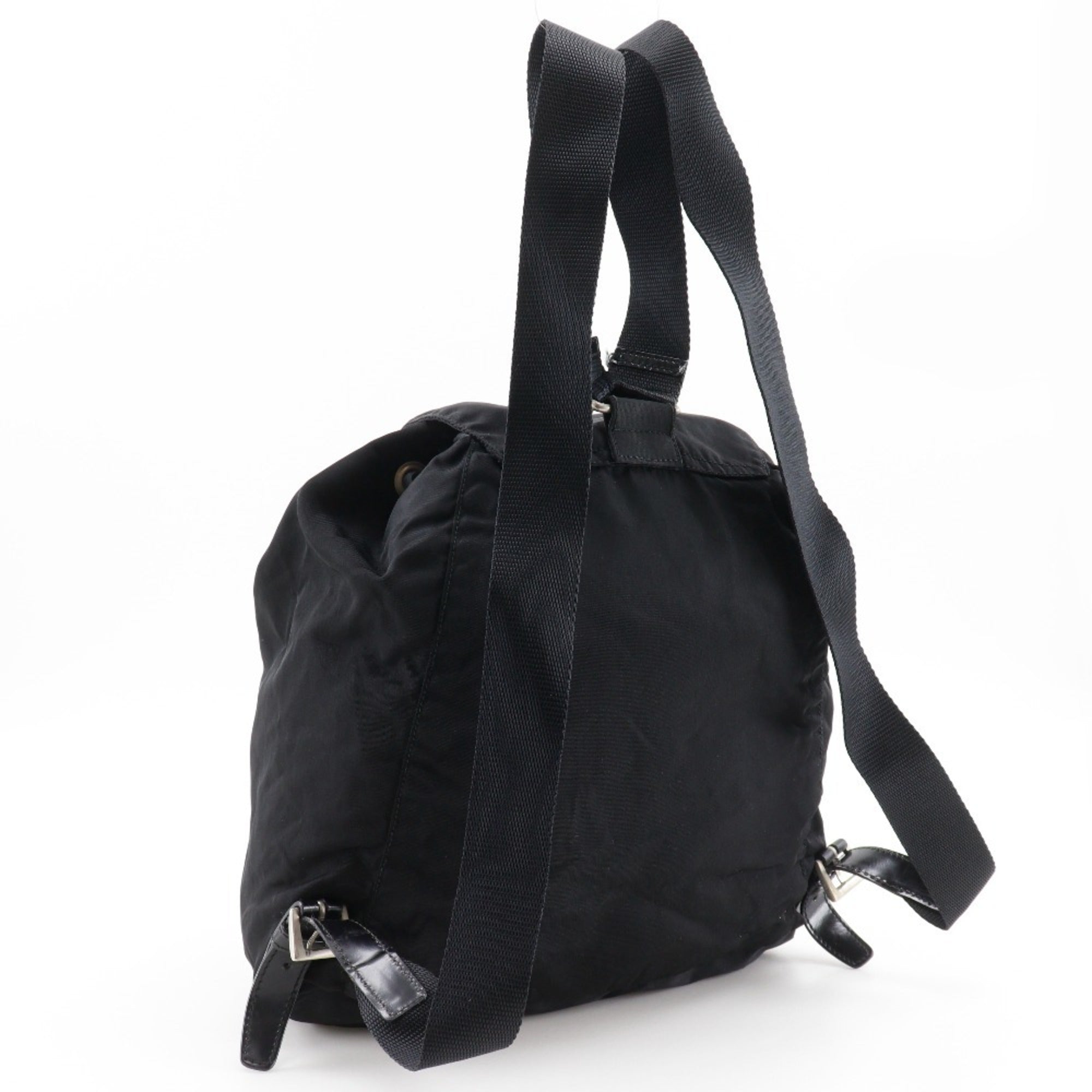 Prada Black Nylon Backpack Tote Bag