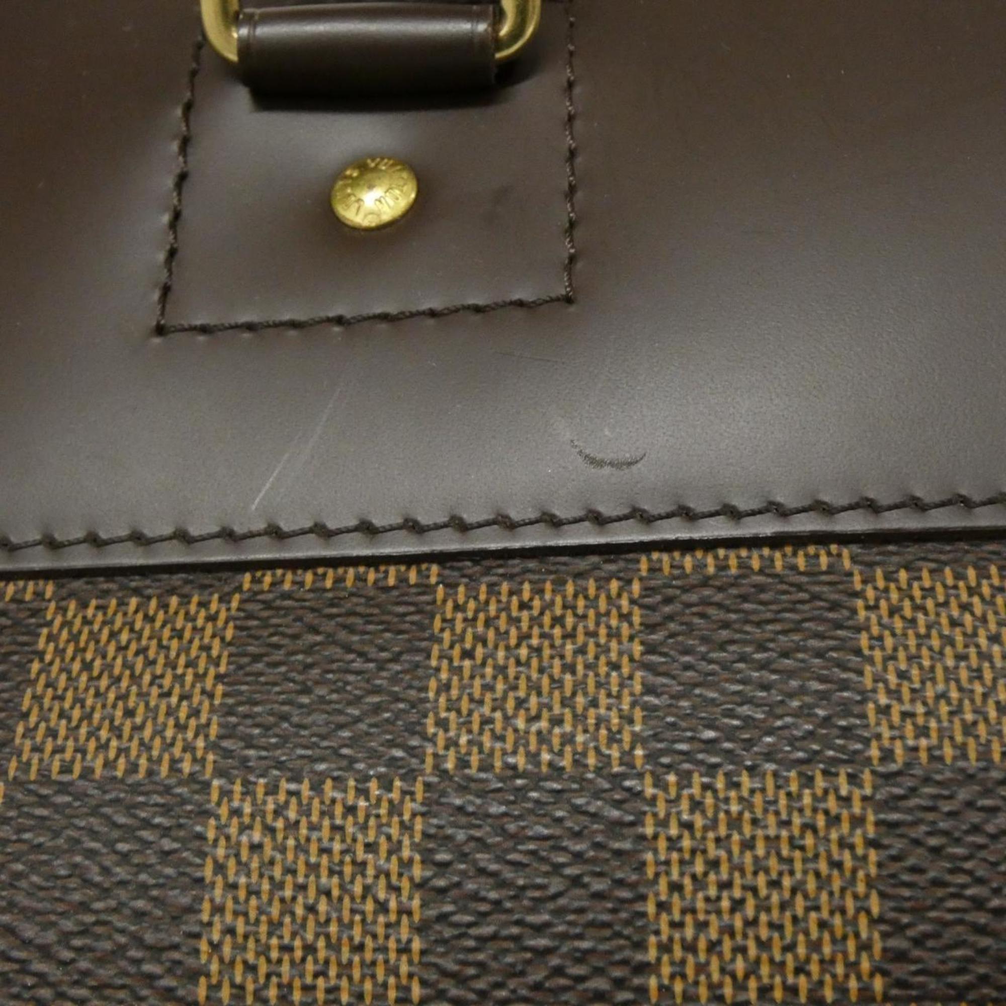 Louis Vuitton Damier Ebene Coated Canvas Boston Bag