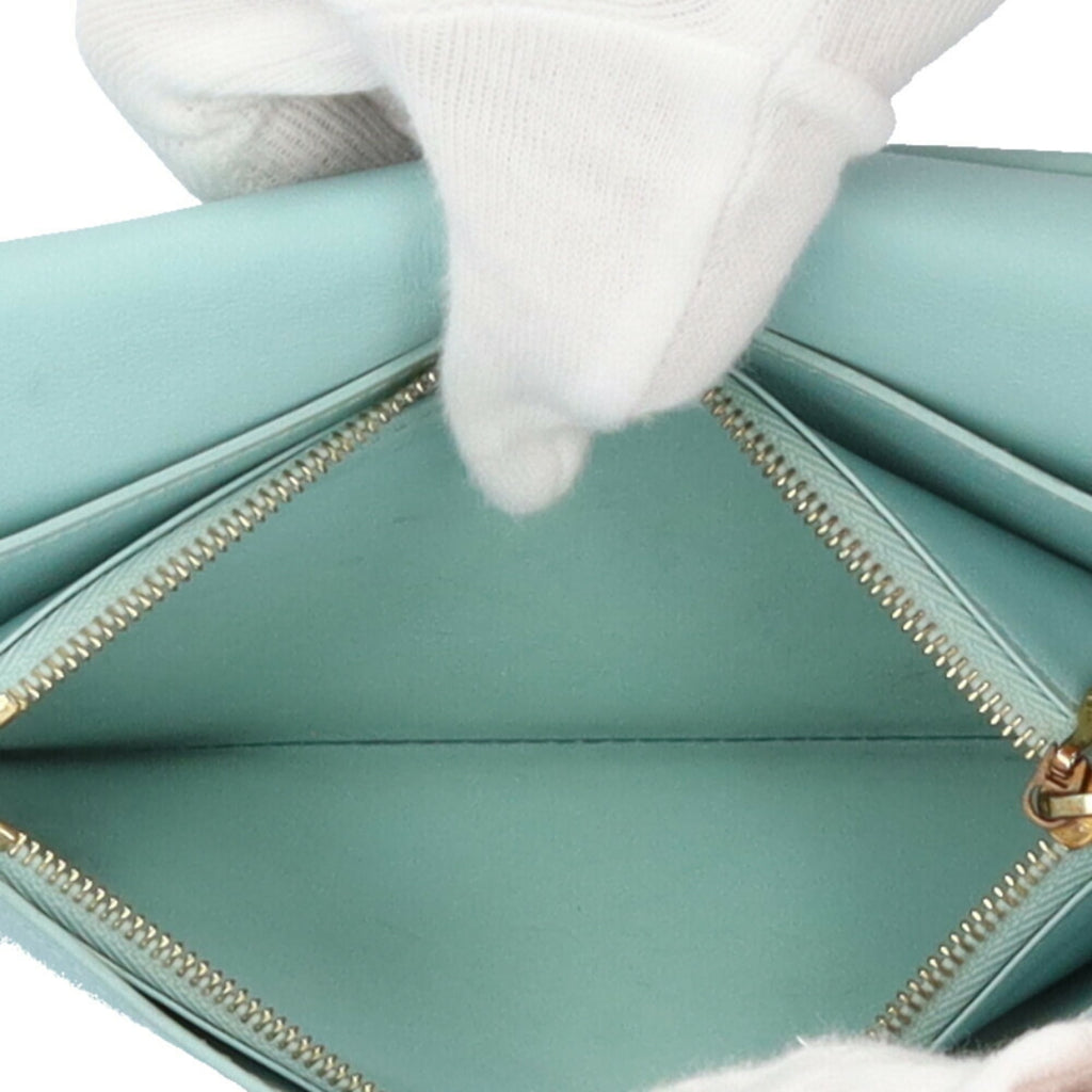 Louis Vuitton Beige Leather Long Wallet