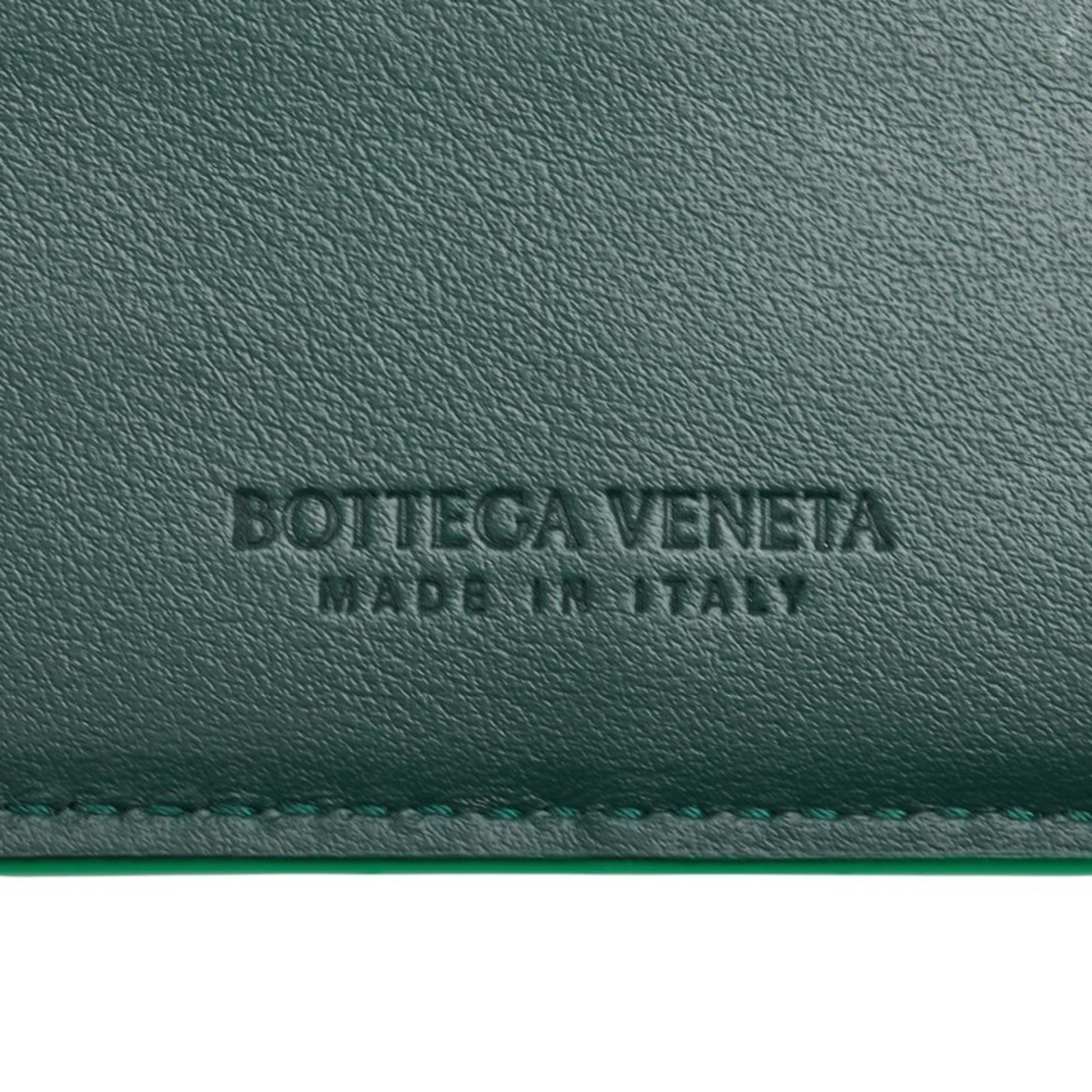 Bottega Veneta Emerald Green Leather Wallet (Bi-Fold)